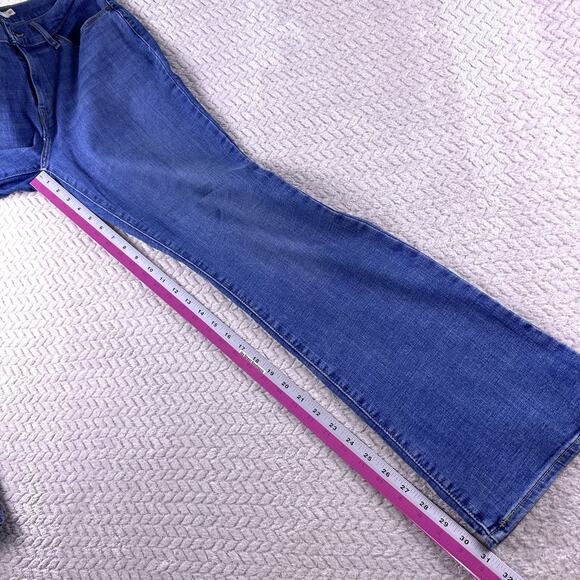 Levis Jeans Womens Size 6 Blue Mid Rise Bootcut 28x32 Stretch Med Wash Western - Picture 9 of 16